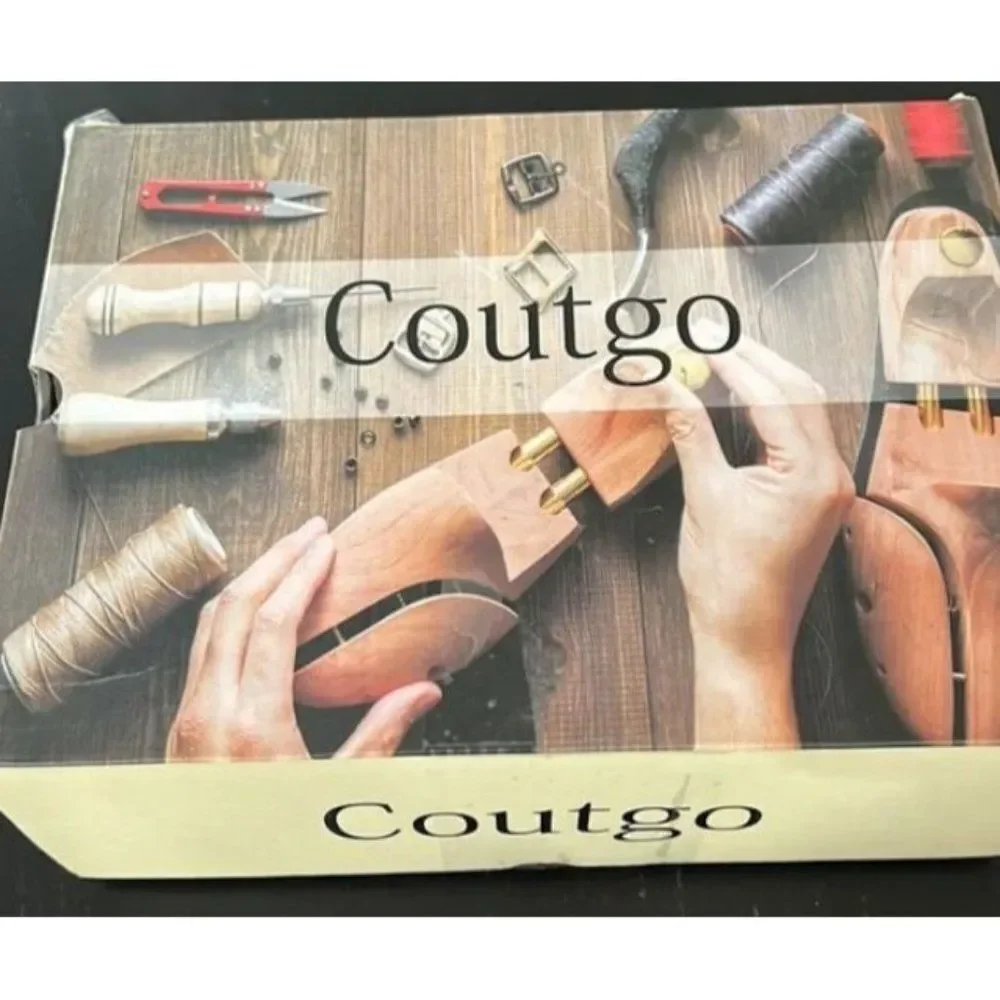 Coutgo Black‎ Strappy Pointed Toe Pumps Heels Women's Size 6 New With Box